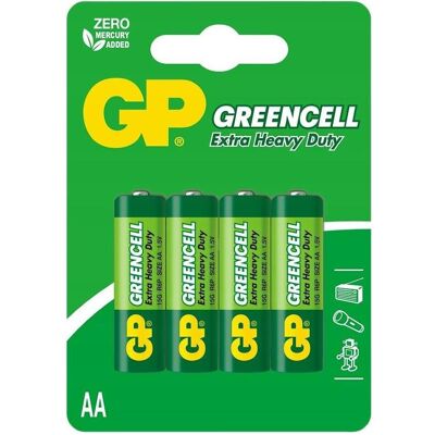 GP Batteries ÉLÉMENT (GP15G R6) (4 pcs, AA), Batteries + piles - Publicité GP Batteries ÉLÉMENT (GP15G R6) (4 pcs, AA), Batteries + piles - Publicité