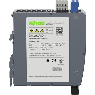 Wago, Distributeur de courant mobile, 2787-2346/000-030 Alimentation électrique Pro 2.3-phase - Publicité Wago, Distributeur de courant mobile, 2787-2346/000-030 Alimentation électrique Pro 2.3-phase - Publicité