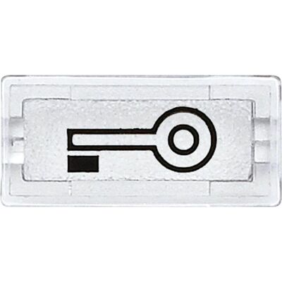 Merten, Accessoires Gamme d'interrupteurs, Symboles, rectangulaire, clé, transparent 395769 - Publicité Merten, Accessoires Gamme d'interrupteurs, Symboles, rectangulaire, clé, transparent 395769 - Publicité