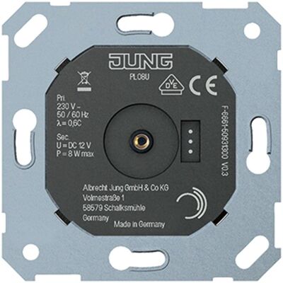 Alimentation Jung PL 08 U - DC 12V 10.5W pour système Plug & Light - Publicité Alimentation Jung PL 08 U - DC 12V 10.5W pour système Plug & Light - Publicité