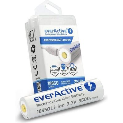 Everactive Professional Lithium (1 pcs, 18650, 3500 mAh), Batteries + piles - Publicité Everactive Professional Lithium (1 pcs, 18650, 3500 mAh), Batteries + piles - Publicité