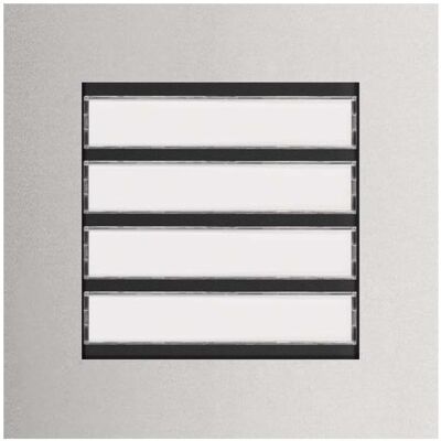 Elcom REN104Y - Système d'Interphone - 4 boutons, Argent - Publicité Elcom REN104Y - Système d'Interphone - 4 boutons, Argent - Publicité