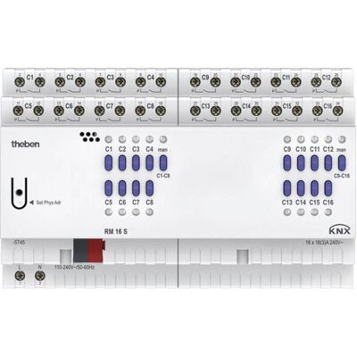 Theben, Actionneur, RM 16 S KNX (Actionneur de commutation) - Publicité Theben, Actionneur, RM 16 S KNX (Actionneur de commutation) - Publicité