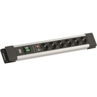 Bachmann, Multiprise, CONNECTUS 6-Fach Steckdosenleiste 2m (Robuste Mehrfachsteckdose mit Schalter und Überspannu (6x, CEE 7/3, 2 m) - Publicité Bachmann, Multiprise, CONNECTUS 6-Fach Steckdosenleiste 2m (Robuste Mehrfachsteckdose mit Schalter und Überspannu (6x, CEE 7/3, 2 m) - Publicité