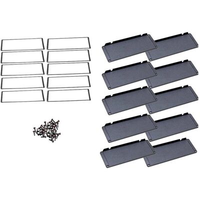 Hammond, Accessoires de câblage, Plaque d'extrémité Aluminium Noir L x l H 16 194 72 mm 10 pcs. Publicité Hammond, Accessoires de câblage, Plaque d'extrémité Aluminium Noir L x l H 16 194 72 mm 10 pcs. Publicité