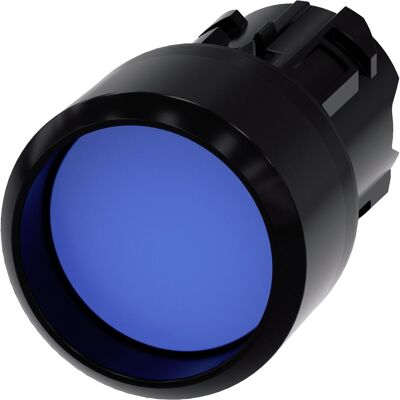 Siemens Bouton poussoir frontal 1f bl Ř22mm rnd 3SU1000-0CB50-0AA0, Bouton + interrupteur, Bleu - Publicité Siemens Bouton poussoir frontal 1f bl Ř22mm rnd 3SU1000-0CB50-0AA0, Bouton + interrupteur, Bleu - Publicité