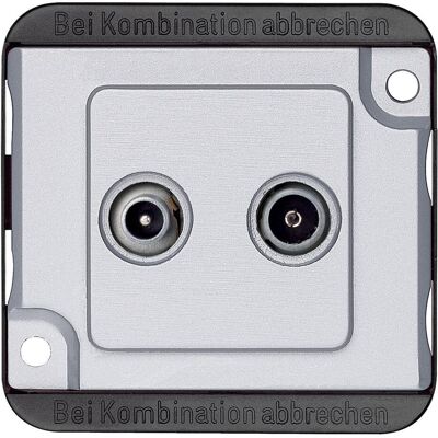 Merten, Accessoires Gamme d'interrupteurs, Prise d'antenne BK/Sat, 2x, 299460 - Publicité Merten, Accessoires Gamme d'interrupteurs, Prise d'antenne BK/Sat, 2x, 299460 - Publicité