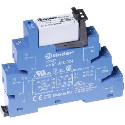 Module relais série 38 Finder - SPDT, 24V DC, Rail DIN - Publicité Module relais série 38 Finder - SPDT, 24V DC, Rail DIN - Publicité