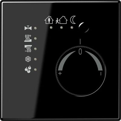 JUNG Régulateur de température ambiante UP LS KNX sw glz LS2178TSSW, Thermostat, Noir - Publicité JUNG Régulateur de température ambiante UP LS KNX sw glz LS2178TSSW, Thermostat, Noir - Publicité