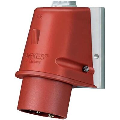 Mennekes, Prise + connecteur, MEN 3523 Fiche murale 32A 5p 6h 400V IP44 PHW - Publicité Mennekes, Prise + connecteur, MEN 3523 Fiche murale 32A 5p 6h 400V IP44 PHW - Publicité