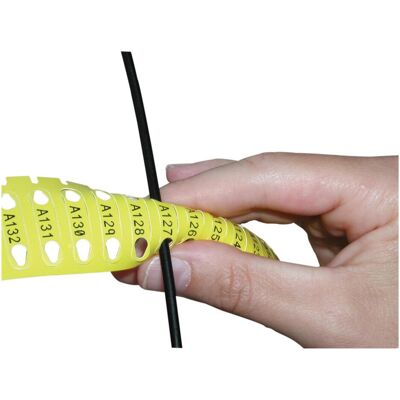 Brady, Rouleau d’étiquettes, BM-1-7599-YL-R, Rapido(TM), repère de câble, polyéthylène enduit, jaune, mat, 22.90 x 5 (23 mm) - Publicité Brady, Rouleau d’étiquettes, BM-1-7599-YL-R, Rapido(TM), repère de câble, polyéthylène enduit, jaune, mat, 22.90 x 5 (23 mm) - Publicité