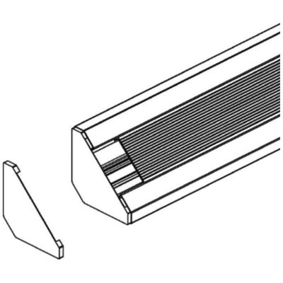 Niedax, Conduite des câbles, NIE PED120 C Couvercle d'extrémité pour pupitre H117mm P117mm - Publicité Niedax, Conduite des câbles, NIE PED120 C Couvercle d'extrémité pour pupitre H117mm P117mm - Publicité