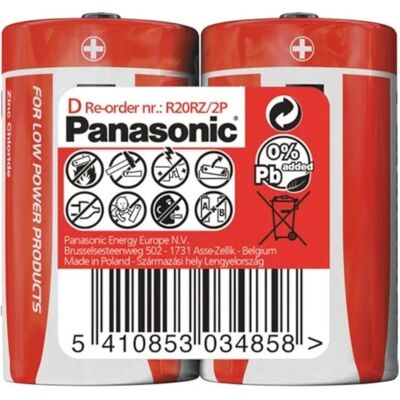 Panasonic Zink-Kohle-Batterien (Rote Ware) D 1,5V (2 pcs, D), Batteries + piles - Publicité Panasonic Zink-Kohle-Batterien (Rote Ware) D 1,5V (2 pcs, D), Batteries + piles - Publicité