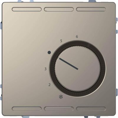 Merten MEG5762-6050 Thermostat Nickelmetallique - Interrupteur lumières - Publicité Merten MEG5762-6050 Thermostat Nickelmetallique - Interrupteur lumières - Publicité