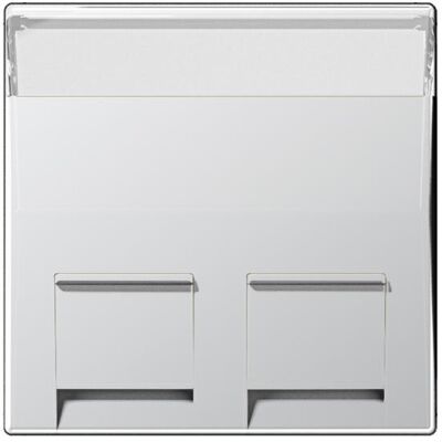 JUNG, Accessoires Gamme d'interrupteurs, Plaque centrale Mod-Jack 2f A alu Klemmbef A569-30BFPLAL - Publicité JUNG, Accessoires Gamme d'interrupteurs, Plaque centrale Mod-Jack 2f A alu Klemmbef A569-30BFPLAL - Publicité