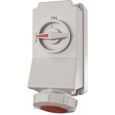 Mennekes Modèle 5608AC 32A 5P Rouge IP67 Prise Murale - Publicité Mennekes Modèle 5608AC 32A 5P Rouge IP67 Prise Murale - Publicité