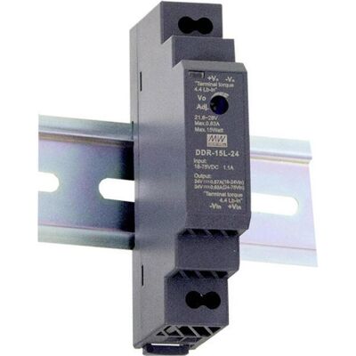 MeanWell, Distributeur de courant mobile, MEAN WELL DDR-15G-24, 15 W, 24 V, 0,63 A, RoHS, 54,5 mm, 90 mm - Publicité MeanWell, Distributeur de courant mobile, MEAN WELL DDR-15G-24, 15 W, 24 V, 0,63 A, RoHS, 54,5 mm, 90 mm - Publicité