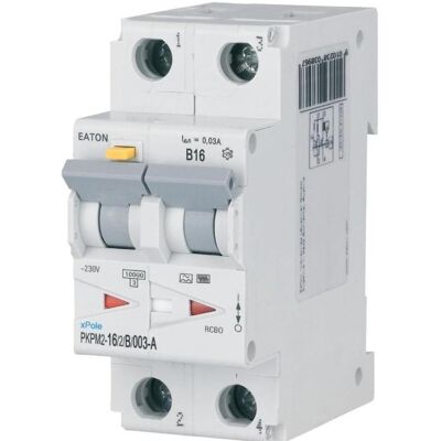 Eaton Disjoncteur différentiel PKPM2-16/2/B/003-A - 16A, 30mA, B - Publicité Eaton Disjoncteur différentiel PKPM2-16/2/B/003-A - 16A, 30mA, B - Publicité