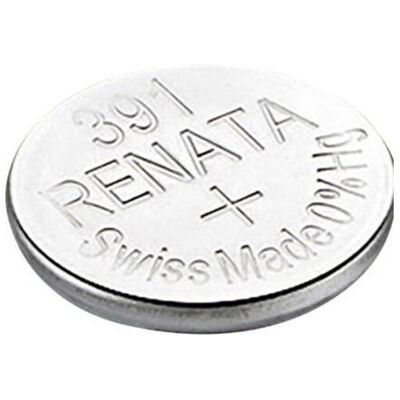 Renata Pile bouton 391 1.55 V 1 pc 50 mAh oxyde d'argent (1 pcs, SR55, 50 mAh), Batteries + piles - Publicité Renata Pile bouton 391 1.55 V 1 pc 50 mAh oxyde d'argent (1 pcs, SR55, 50 mAh), Batteries + piles - Publicité