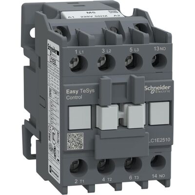 Schneider Easy TeSys Contacteur de puissance 3P 25A 1NO 220V AC 50Hz LC1E2510M5, Relai - Publicité Schneider Easy TeSys Contacteur de puissance 3P 25A 1NO 220V AC 50Hz LC1E2510M5, Relai - Publicité