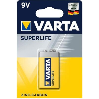 Pile Varta Superlife 9V Zinc-Carbon - Pile - Publicité Pile Varta Superlife 9V Zinc-Carbon - Pile - Publicité
