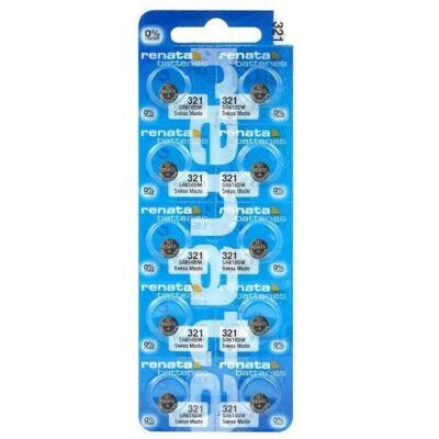 Renata 321 / SR616SW (10 pcs, V321, 14.50 mAh), Batteries + piles - Publicité Renata 321 / SR616SW (10 pcs, V321, 14.50 mAh), Batteries + piles - Publicité