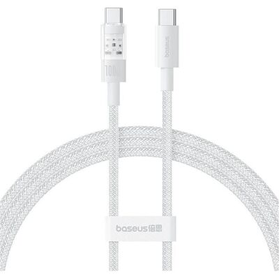 Baseus Gem USB C auf USB C Schnellladekabel 1 m 100 W Weiss (1 m, 100 W), Câble USB - Publicité Baseus Gem USB C auf USB C Schnellladekabel 1 m 100 W Weiss (1 m, 100 W), Câble USB - Publicité