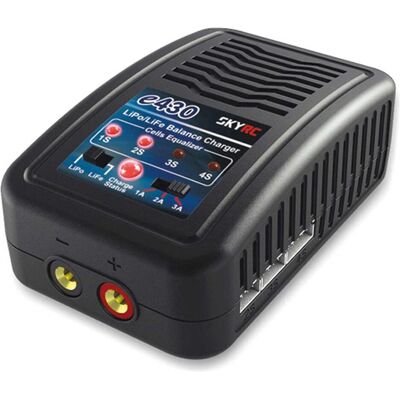 SkyRC E430 AC 1-6 LiPo 30W, Chargeur RC, Noir - Publicité SkyRC E430 AC 1-6 LiPo 30W, Chargeur RC, Noir - Publicité