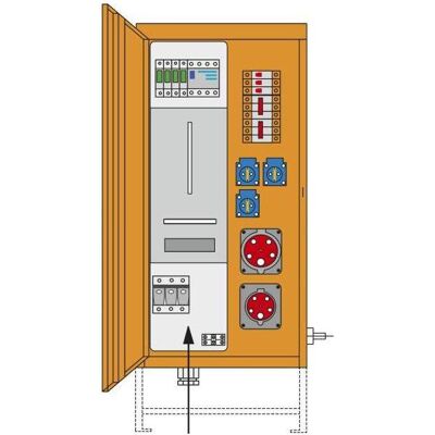PCE, Distributeur de chantier, TABLEAU DE CHANTIER 35A CARINTHIE / 690000004 M-AVEV 690000004 - Publicité PCE, Distributeur de chantier, TABLEAU DE CHANTIER 35A CARINTHIE / 690000004 M-AVEV 690000004 - Publicité