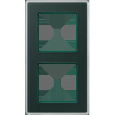 JUNG, Accessoires Gamme d'interrupteurs, AV582GLMSG Cadre en verre 2f - Publicité JUNG, Accessoires Gamme d'interrupteurs, AV582GLMSG Cadre en verre 2f - Publicité