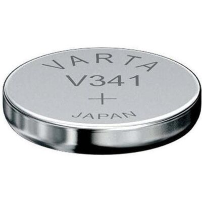 Pile montre en argent Varta V341 - 1,55V 11mAh - Publicité Pile montre en argent Varta V341 - 1,55V 11mAh - Publicité