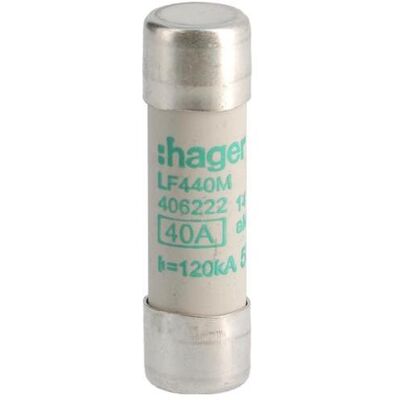 Hager, Fusible, LF440M (40 A) - Publicité Hager, Fusible, LF440M (40 A) - Publicité