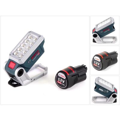 Bosch Professional, Éclairage pour atelier, GLI 12V-330 DeciLED Lampe sans fil Professional + 1x Batterie 3,0 Ah + sans Chargeur (350 lm) - Publicité Bosch Professional, Éclairage pour atelier, GLI 12V-330 DeciLED Lampe sans fil Professional + 1x Batterie 3,0 Ah + sans Chargeur (350 lm) - Publicité