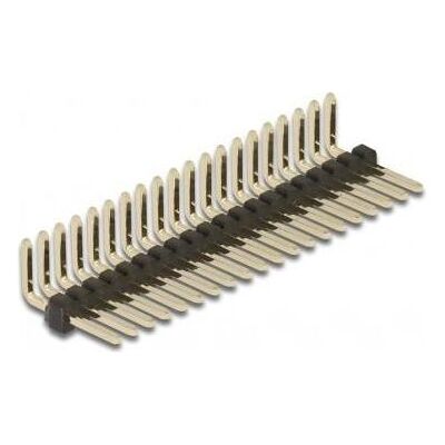 Delock Connecteur mâle 20 broches, pas de 1,27 mm, 1 rangée, coudé, 5 pièces, Câble + prise électronique, Noir - Publicité Delock Connecteur mâle 20 broches, pas de 1,27 mm, 1 rangée, coudé, 5 pièces, Câble + prise électronique, Noir - Publicité