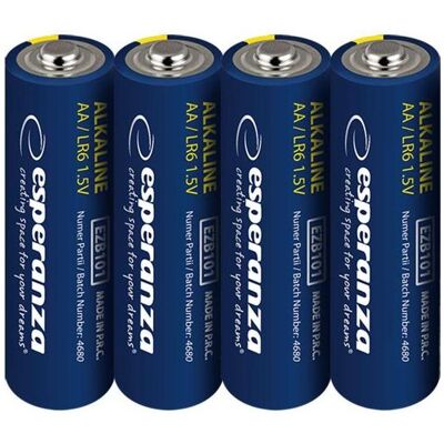 Esperanza AA Alkaline Item 4pcs/Paket (4 pcs, AA), Batteries + piles - Publicité Esperanza AA Alkaline Item 4pcs/Paket (4 pcs, AA), Batteries + piles - Publicité
