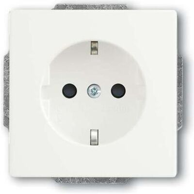 Busch Jaeger - 23EUCB-884 - Blanc - Schuko socket - Publicité Busch Jaeger - 23EUCB-884 - Blanc - Schuko socket - Publicité