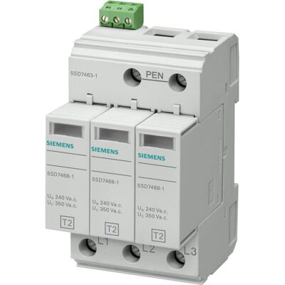 Siemens Modèle 5Sd7463-1 Parafoudre Type 2 350V Montage DIN - Publicité Siemens Modèle 5Sd7463-1 Parafoudre Type 2 350V Montage DIN - Publicité