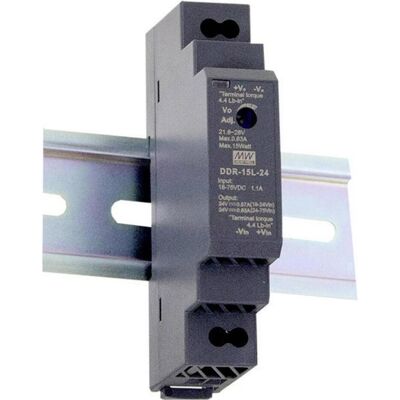 MeanWell, Distributeur de courant mobile, MEAN WELL DDR-15G-5, 17,5 mm, 54,5 mm, 90 mm, 70 g - Publicité MeanWell, Distributeur de courant mobile, MEAN WELL DDR-15G-5, 17,5 mm, 54,5 mm, 90 mm, 70 g - Publicité