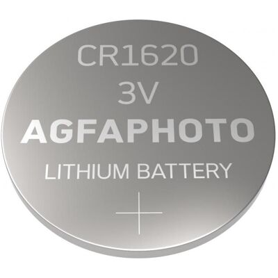 AGFAPHOTO Pile bouton CR 1620 Lithium 3 V 5 pcs. (5 pcs, CR1620), Batteries + piles - Publicité AGFAPHOTO Pile bouton CR 1620 Lithium 3 V 5 pcs. (5 pcs, CR1620), Batteries + piles - Publicité