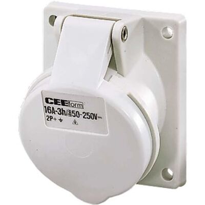 Mennekes, Prise de courant, MEN 3214 16A3P 3H>50-250V DC Prise en saillie TA IP44 - Publicité Mennekes, Prise de courant, MEN 3214 16A3P 3H>50-250V DC Prise en saillie TA IP44 - Publicité