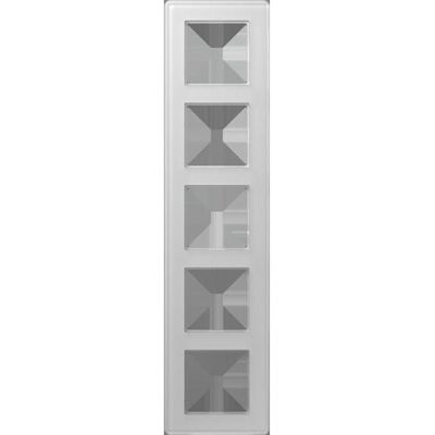 JUNG, Accessoires Gamme d'interrupteurs, AV585GLMWW Cadre en verre 5f - Publicité JUNG, Accessoires Gamme d'interrupteurs, AV585GLMWW Cadre en verre 5f - Publicité