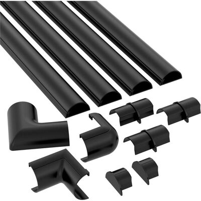 Goulotte passe-câbles, Kit de goulotte D-LINE 30x15 3x 1,0m Noir (Conduit de câbles, 100 cm) - Publicité Goulotte passe-câbles, Kit de goulotte D-LINE 30x15 3x 1,0m Noir (Conduit de câbles, 100 cm) - Publicité