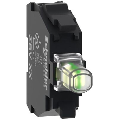 Schneider Electric, Éclairage : accessoires, Bloc d'éclairage LED blanc 24V - Publicité Schneider Electric, Éclairage : accessoires, Bloc d'éclairage LED blanc 24V - Publicité