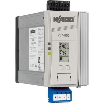 Wago, Distributeur de courant mobile, 787-852 - 480 W - 340 - 550 V - 50 - 60 Hz - 1.1 A - passif - 13 ms - Publicité Wago, Distributeur de courant mobile, 787-852 - 480 W - 340 - 550 V - 50 - 60 Hz - 1.1 A - passif - 13 ms - Publicité