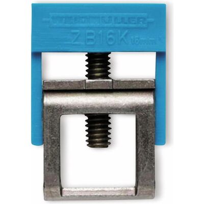 Bornier pour barre collectrice Weidmüller ZB16KBL - Pour raccordement rond - Publicité Bornier pour barre collectrice Weidmüller ZB16KBL - Pour raccordement rond - Publicité