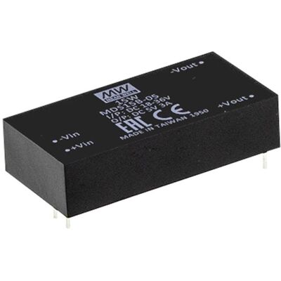 Mean Well MDS15B-24 Convertisseur CC/CC 24 V 15 W Sortie Unique - Publicité Mean Well MDS15B-24 Convertisseur CC/CC 24 V 15 W Sortie Unique - Publicité