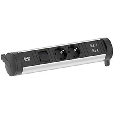 Bachmann Modèle 706.001 Multiprise - 2 Prises, USB A+C - Publicité Bachmann Modèle 706.001 Multiprise - 2 Prises, USB A+C - Publicité