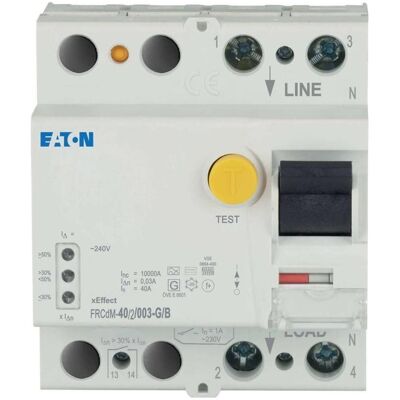 Eaton - FRCdM-40/2/003-G/B - 2P - 40A - RCD - Publicité Eaton - FRCdM-40/2/003-G/B - 2P - 40A - RCD - Publicité