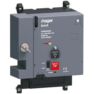 Hager HXW042HK - Moteur d'entraînement - Auto-réinitialisation, verrouillage - pour P630 - Publicité Hager HXW042HK - Moteur d'entraînement - Auto-réinitialisation, verrouillage - pour P630 - Publicité