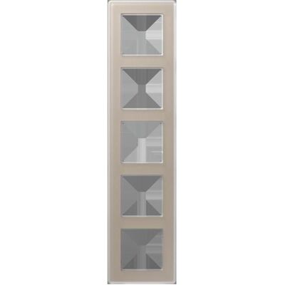 JUNG, Accessoires Gamme d'interrupteurs, AV585GLMCH Cadre en verre 5f - Publicité JUNG, Accessoires Gamme d'interrupteurs, AV585GLMCH Cadre en verre 5f - Publicité